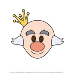 How to Draw King Candy from Disney Emoji Blitz