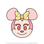 How to Draw Minnie Mouse from Disney Emoji Blitz