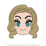 How to Draw Sarah Sanderson from Disney Emoji Blitz