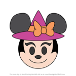 How to Draw Witch Minnie from Disney Emoji Blitz