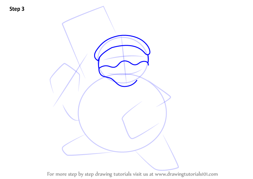 Learn How to Draw King Dedede from Kirby (Kirby) Step by Step : Drawing