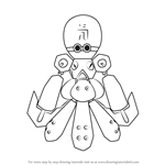 How to Draw Octoclam from Medabots
