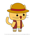 How to Draw Hat from StrikeForce Kitty