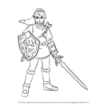 How to Draw Link from Super Smash Bros
