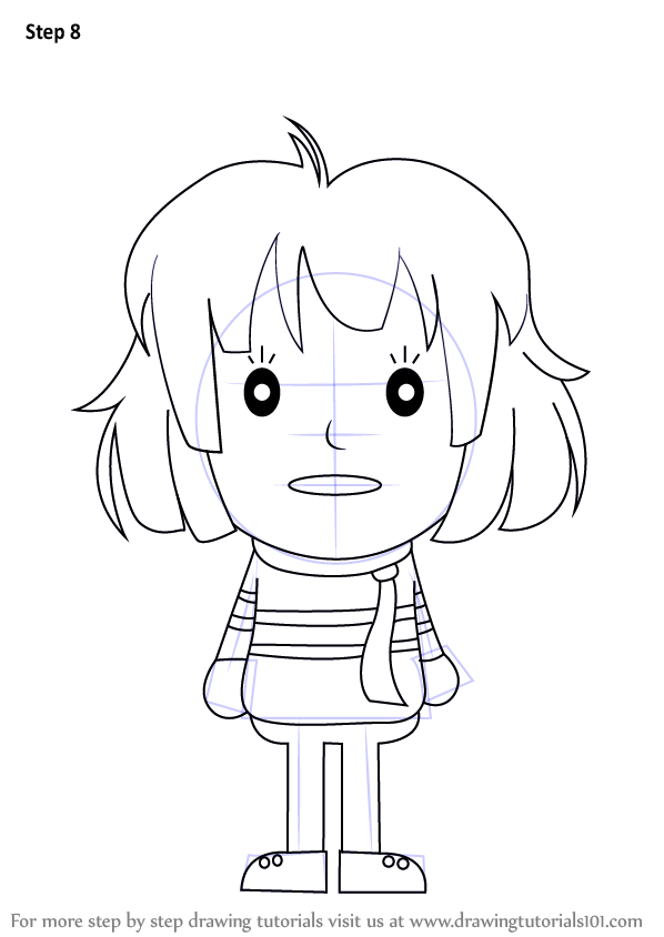 Learn How to Draw Frisk from Undertale (Undertale) Step by Step