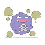 How to Draw Koffing from Pokemon