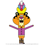 How to Draw King Tiger from Hey Duggee