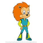 How to Draw Cyrus from Sonic Underground