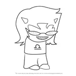How to Draw Terezi Pyrope from Homestuck