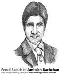 How to Draw Amitabh Bachchan