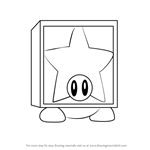 How to Draw Star Block Waddle Dee from Kirby