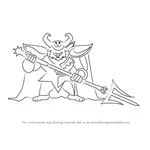 How to Draw Asgore Dreemurr from Undertale
