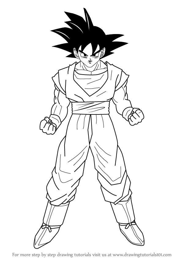 How to Draw Goku from Dragon Ball Z  Full Body  Art Amino