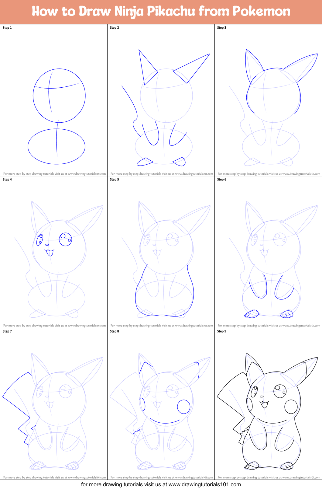 Featured image of post Easy Step By Step Pikachu Drawing - His ears look like pointy, mishapen triangles.