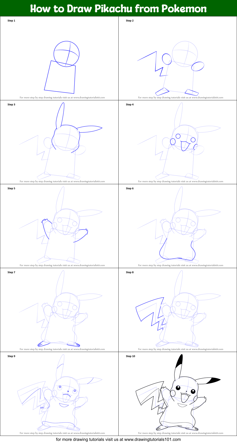 Featured image of post Easy Pikachu Drawing Step By Step : How to draw charizard step by step.
