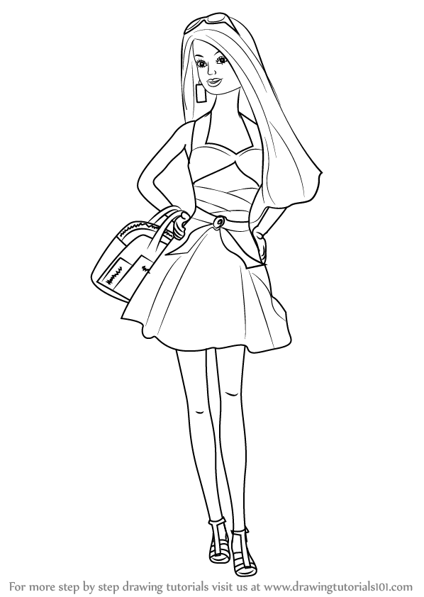 Fashion Women In Checkered Dress Drawing Outline Model Set Stock  Illustration - Download Image Now - iStock