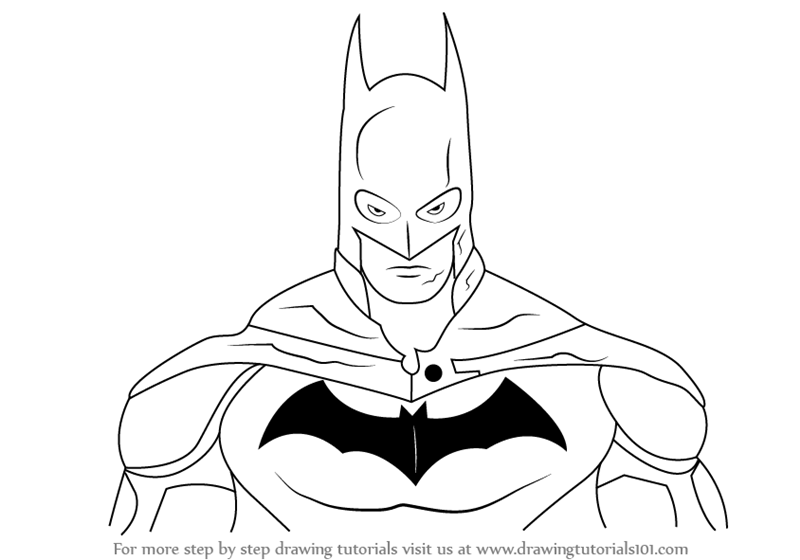 Batman Drawing  How To Draw Batman Step By Step