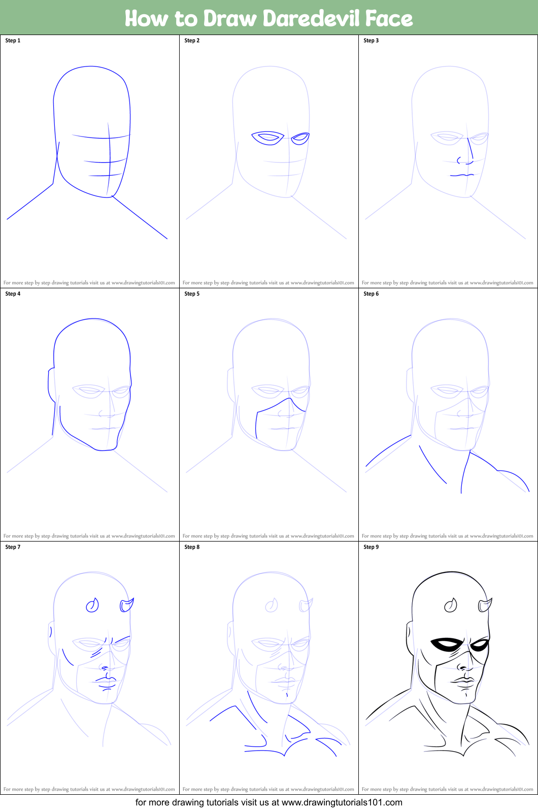 Featured image of post Daredevil Drawing Outline Learn how to draw daredevil pictures using these outlines or print just for coloring