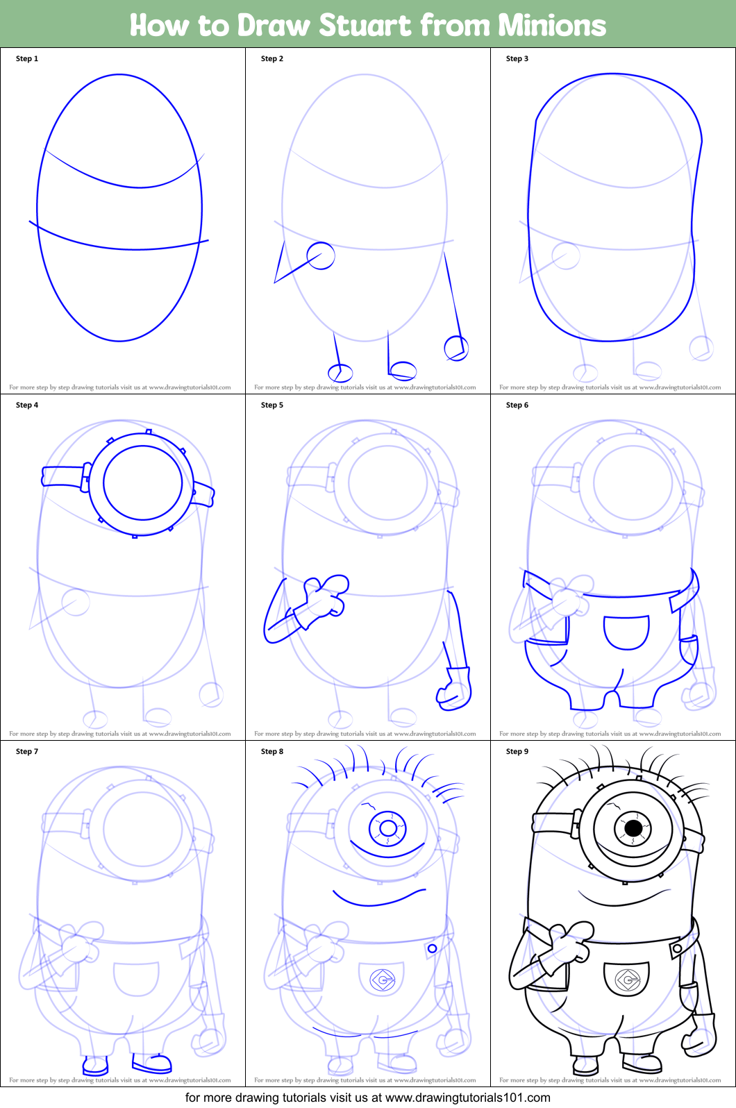 How to Draw a Minion - Easy Drawing Art