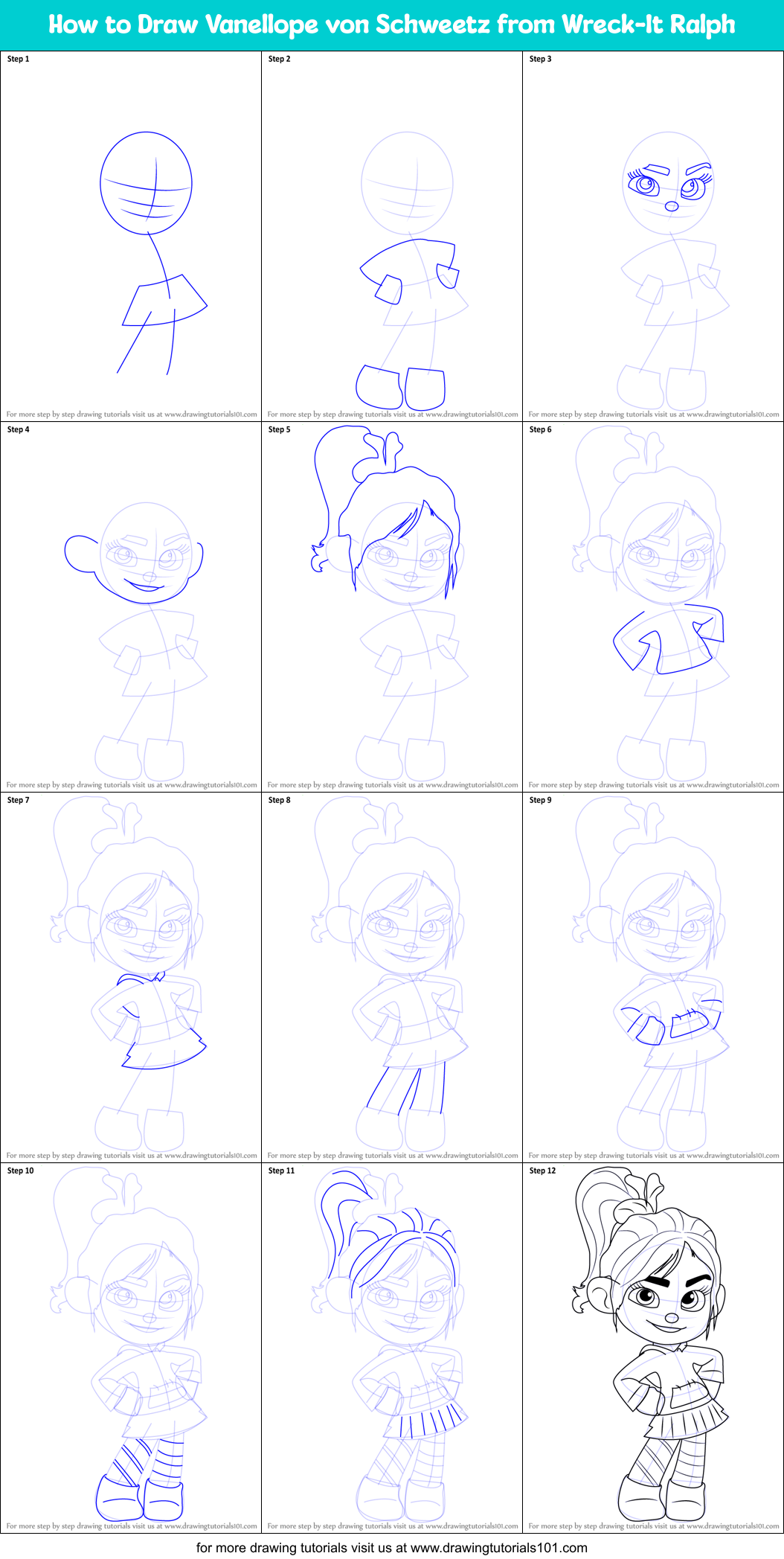 Featured image of post How To Draw Wreck It Ralph And Vanellope You can also follow this video example here of how to