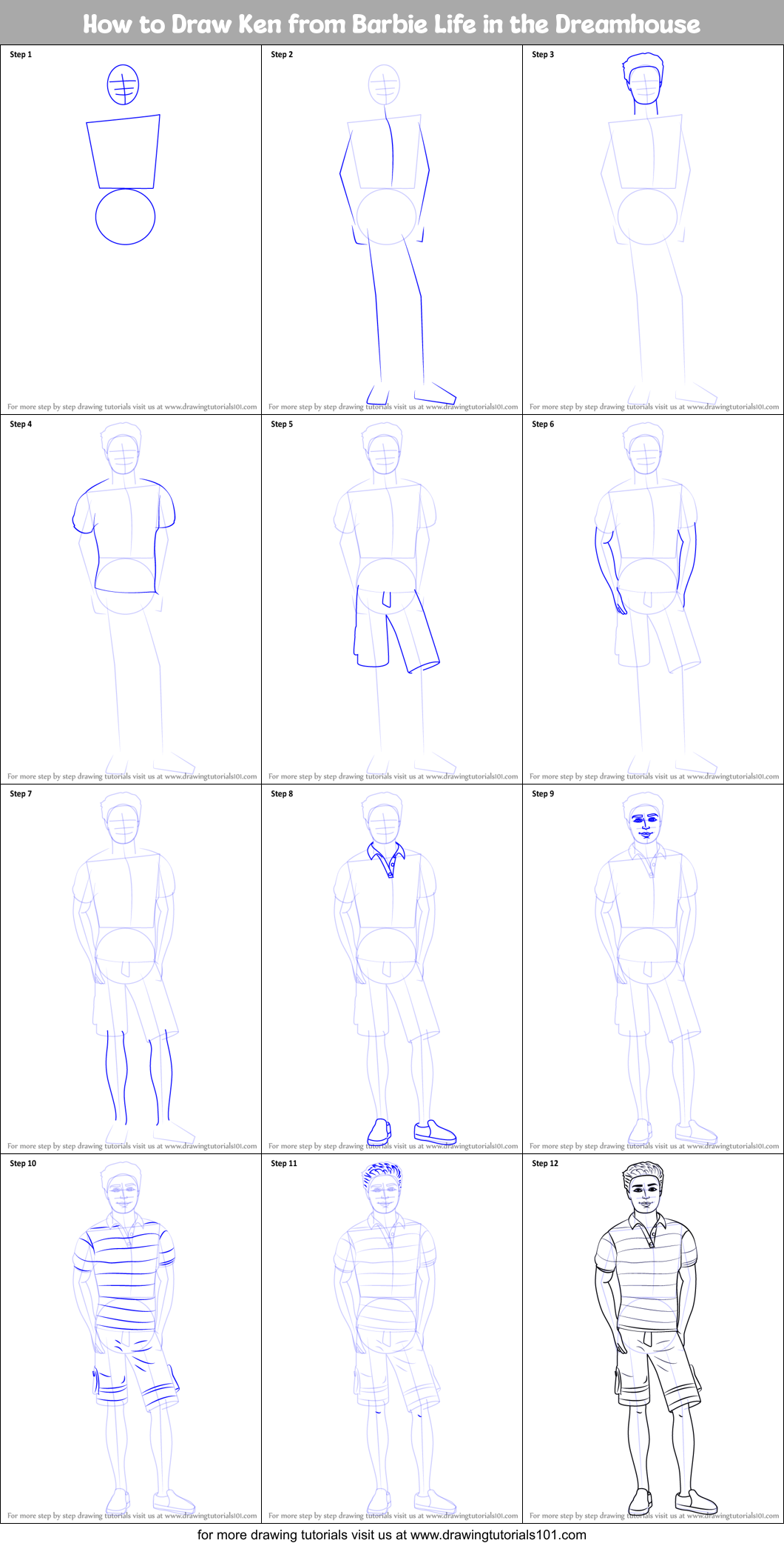 barbie and ken drawing