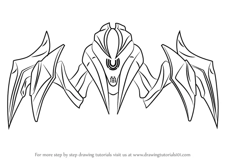 Step by Step How to Draw Ultralinks from Max Steel : 