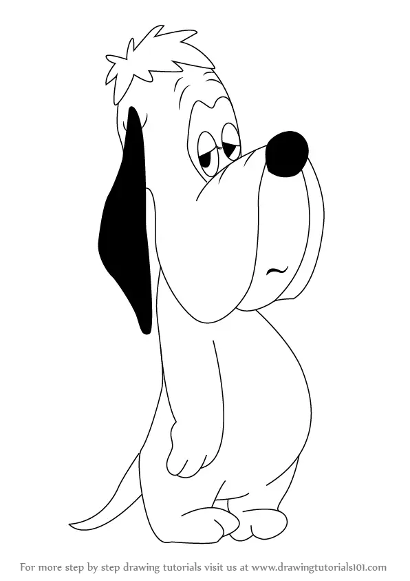 Step by Step How to Draw Droopy from Tom and Jerry : 