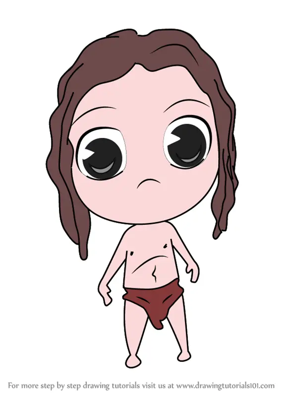 How To Draw Chibi Tarzan Video Drawingtutorials101 Com Today i show you how to draw kid or young tarzan from disney's tarzan. how to draw chibi tarzan video