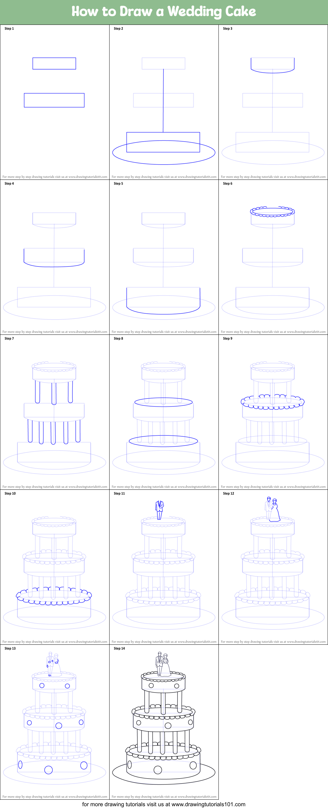 Featured image of post How To Draw A Wedding Cake Step By Step We use drawings created by other players in letsdrawit games
