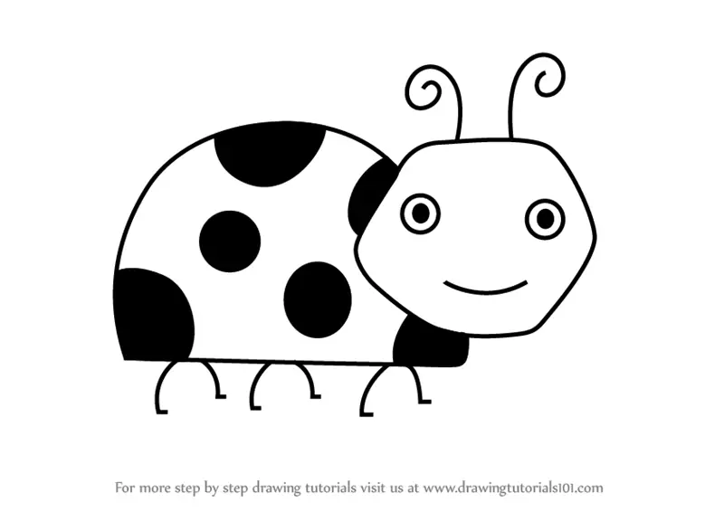 Featured image of post Lady Bug Cartoon Drawing For Kids : Believe it or not, they are not actually bugs, they are beetles.
