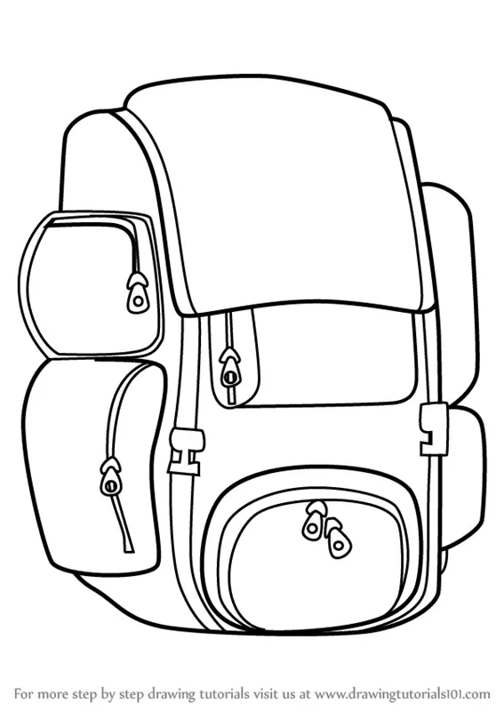 Download HD Bag Clipart Duffle Bag - Sketch Transparent PNG Image -  NicePNG.com