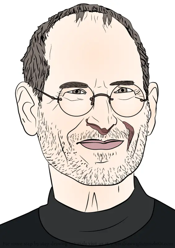 GingercatCreative  Steve Jobs Illustration