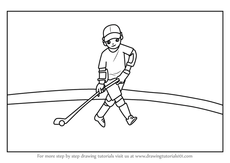 Featured image of post Hockey Player Drawing Easy Drawing digital drills has never been easier