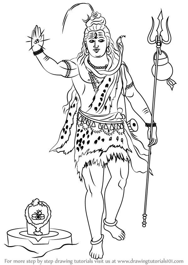 My first lord Shiva drawing.