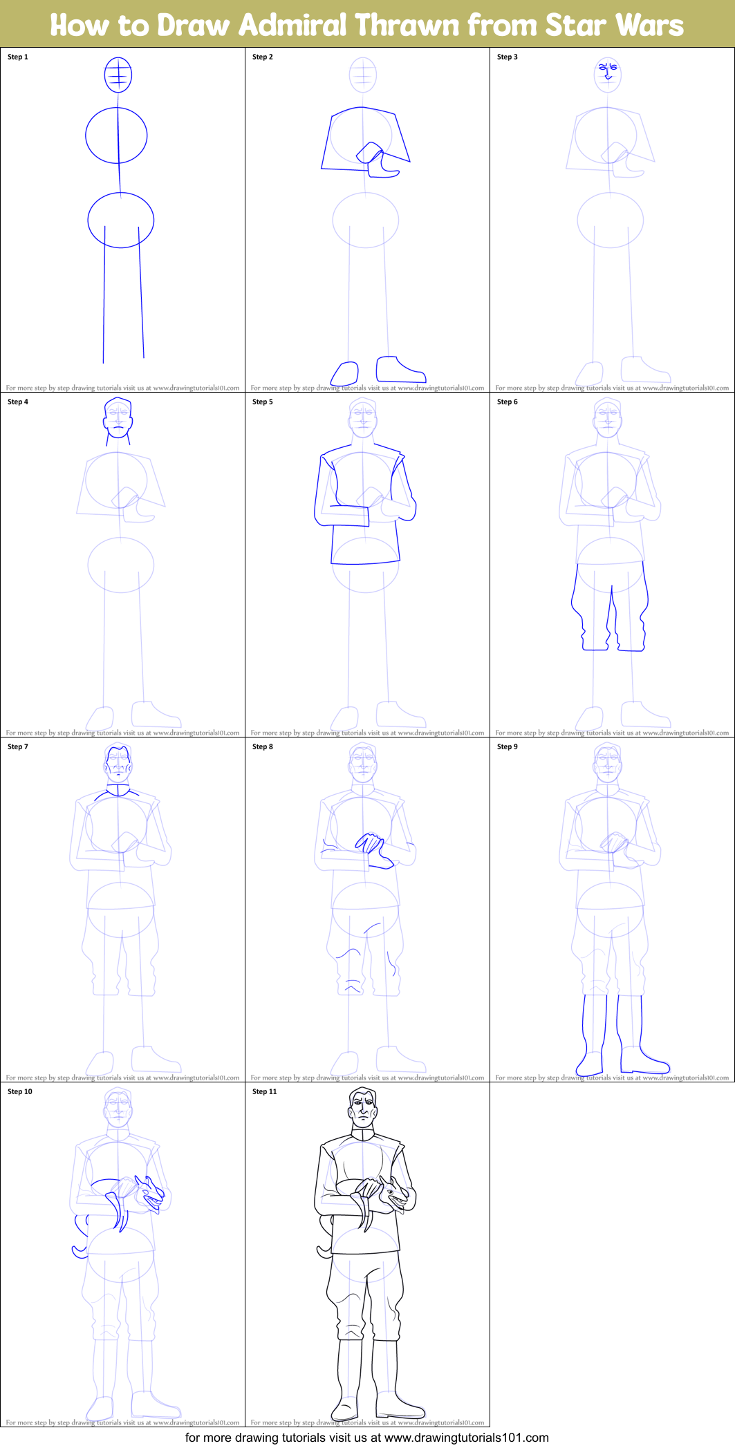 How To Draw Admiral Thrawn From Star Wars Printable Step By Step Drawing Sheet Drawingtutorials101 Com - roblox grand admiral thrawn
