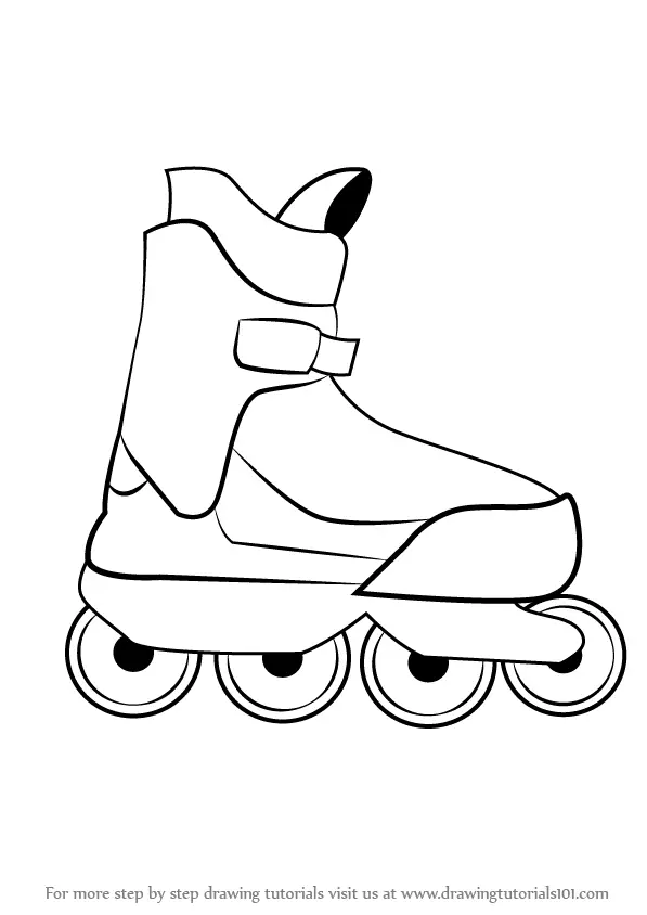Learn How to Draw Roller Skates (Other Sports) Step by Step ...