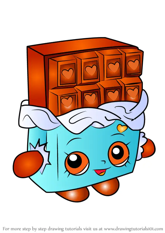 Learn How to Draw Cheeky Chocolate from Shopkins (Shopkins) Step by Step :  Drawing Tutorials