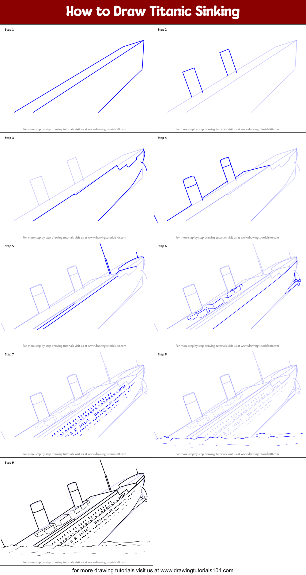 Titanic ship in sketch  Stock Video  Pond5