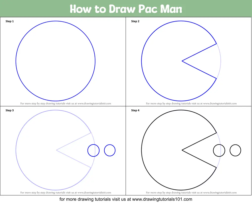 Featured image of post How To Draw Pac Man Easy Vitaliy is a grandpa of three boys and he this is a relatively easy tutorial and you ll be done with it in about one minute