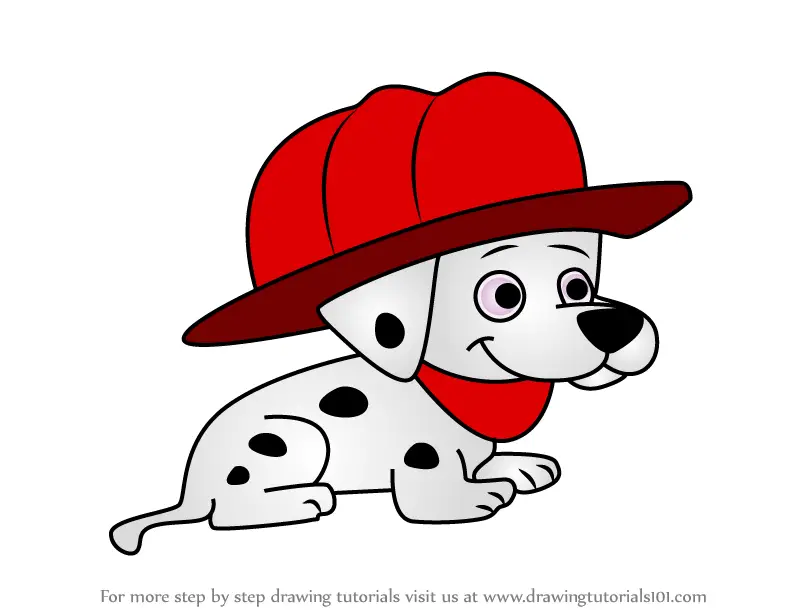 Step By Step How To Draw Dalmatian From Putt Putt Drawingtutorials101 Com - dalmation hat roblox