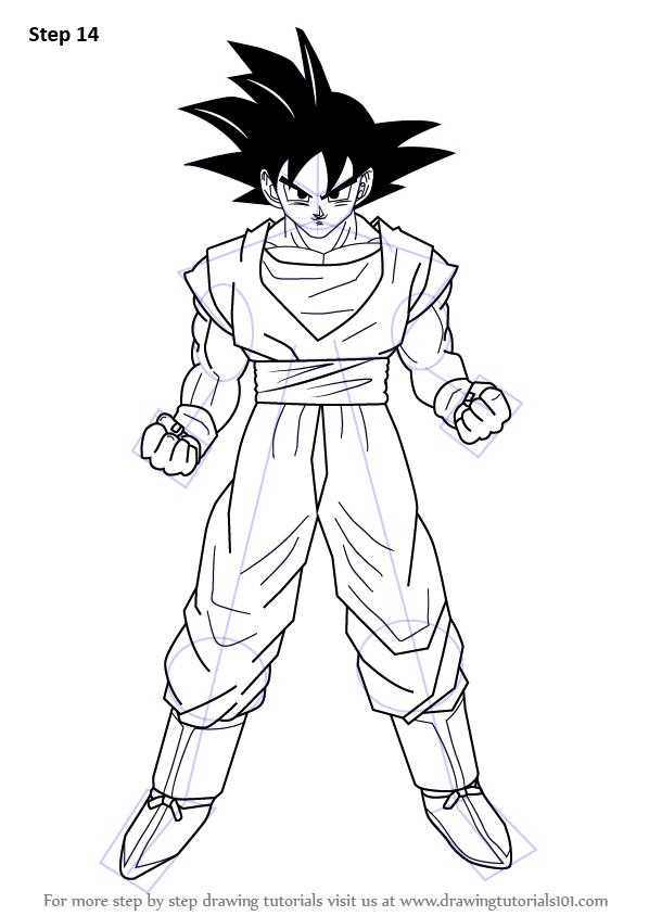 HOW TO DRAW GOKU 