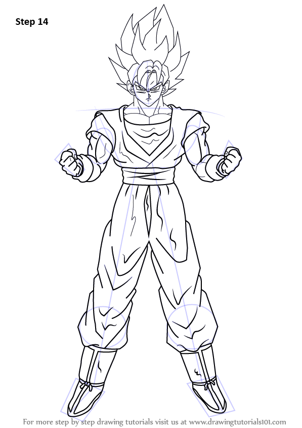 How To Draw A Super Saiyan Easy, Step by Step, Drawing Guide, by Dawn |  dragoart.com | Dragon ball super artwork, Dragon ball painting, Goku drawing