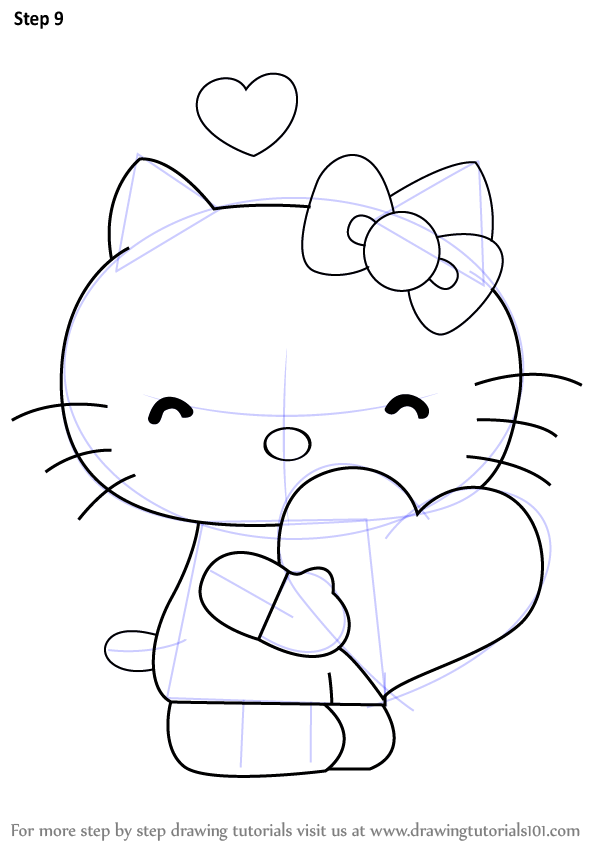 How to draw Hello Kitty | Easy Drawing and Coloring for kids | Cute Hello  Kitty Drawing + colour - YouTube | Hello kitty drawing, Kitty drawing, Hello  kitty