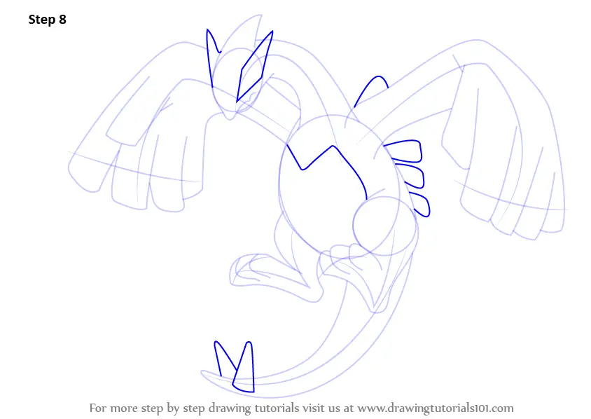 How to Draw Lugia  Pokemon 