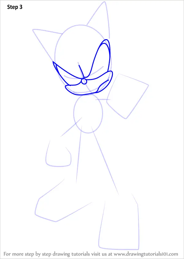 How to Draw Shadow (Sonic) - DrawingNow