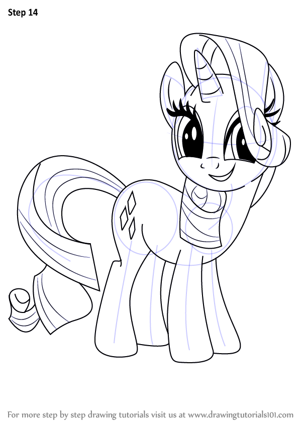 How to Draw Rarity from My Little Pony - Really Easy Drawing Tutorial