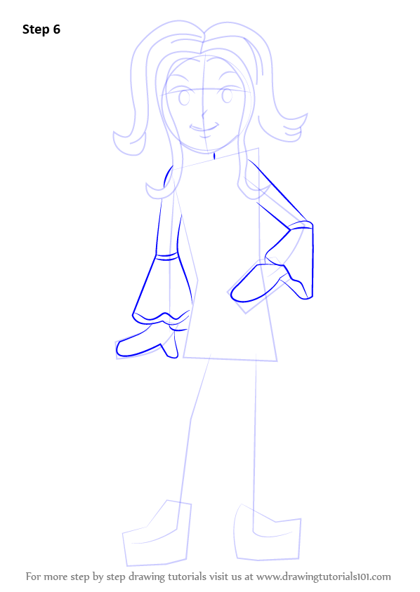 How to Draw MacKenzie Hollister from Dork Diaries - Step 6