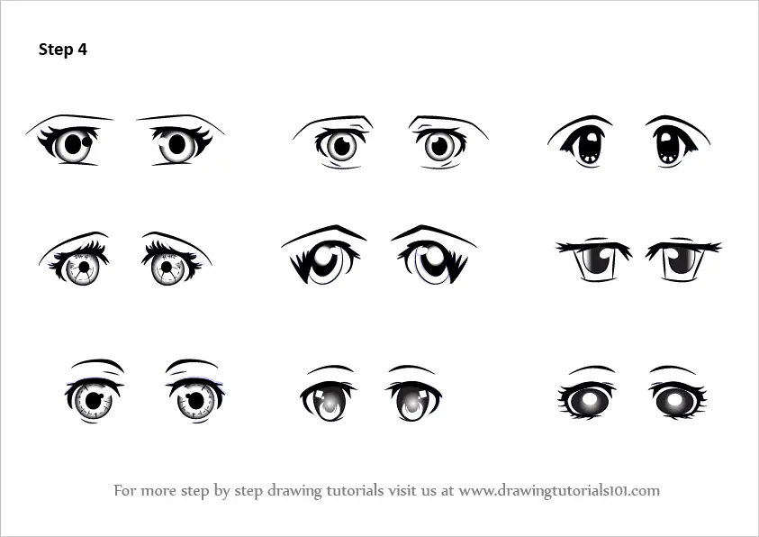 Draw Anime Eyes (Females): How to Draw Manga Girl Eyes Drawing Tutorials -  How to Draw Step by Step Drawing Tutorials