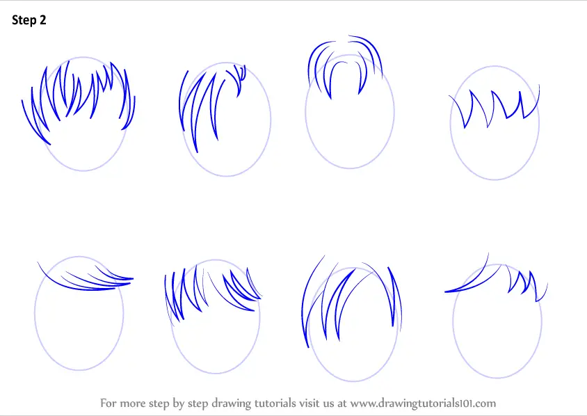 How to Draw Male Hair | TikTok