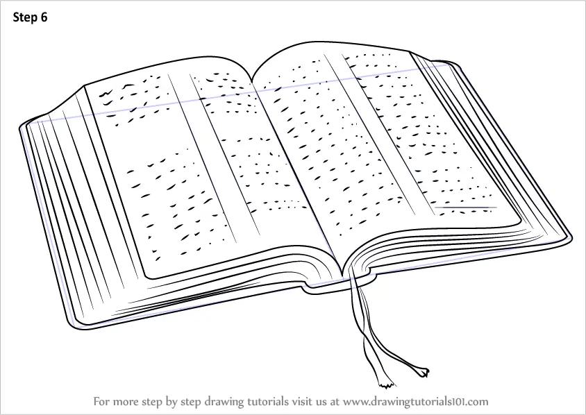 How to Draw an Open Book - DrawingNow
